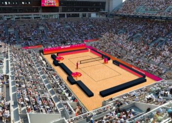 L’élite du beach volley au Stade Roland-Garros