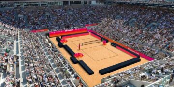 L’élite du beach volley au Stade Roland-Garros