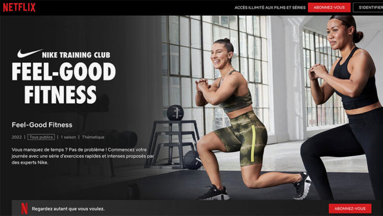 Netflix s’associe avec Nike pour proposer des cours de sport