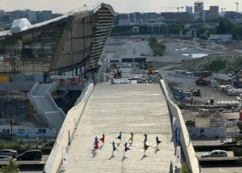 La voie royale entre le Stade de France et le Centre aquatique Olympique