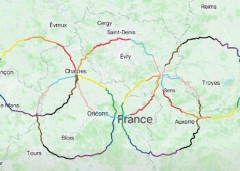 Ils pédalent pour tracer les anneaux olympiques