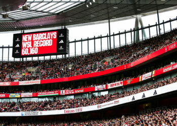 L’Emirates, stade de records du football féminin en Angleterre