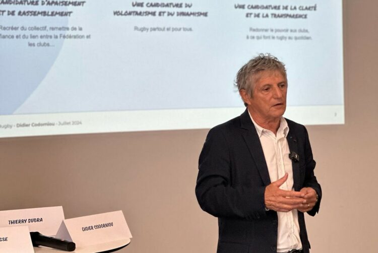 Didier Codorniou présente son programme de candidat à la FFR