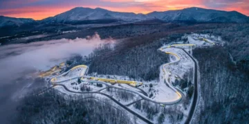 La piste de bobsleigh sous surveillance